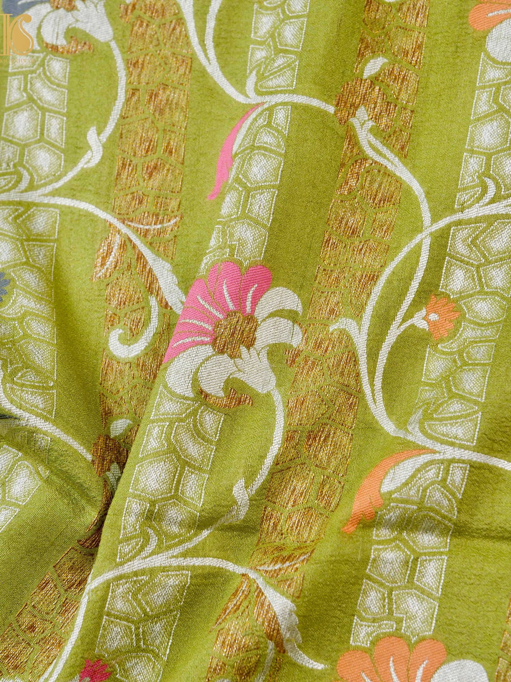 Handloom Banarasi Tussar by Georgette Silk Saree