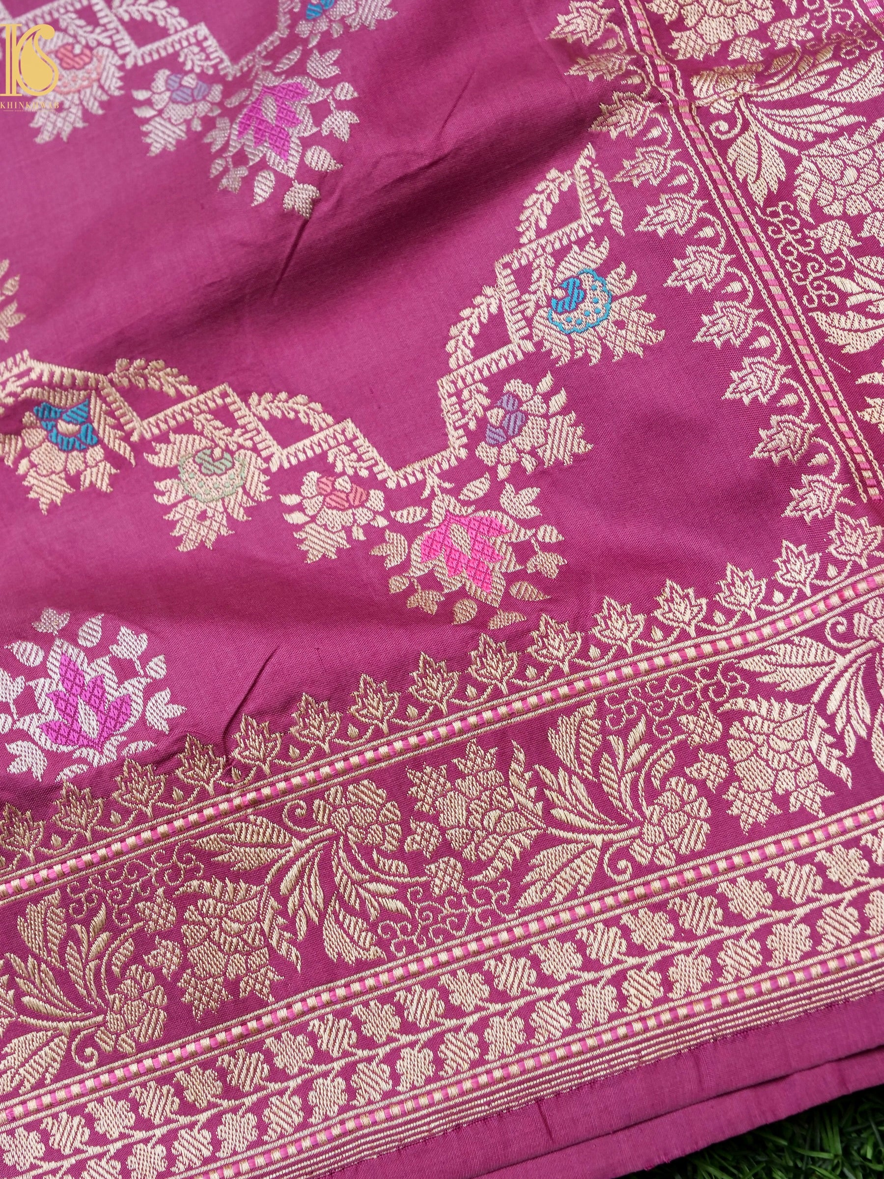 Banarasi Handloom Pure Katan Silk Kadwa Saree