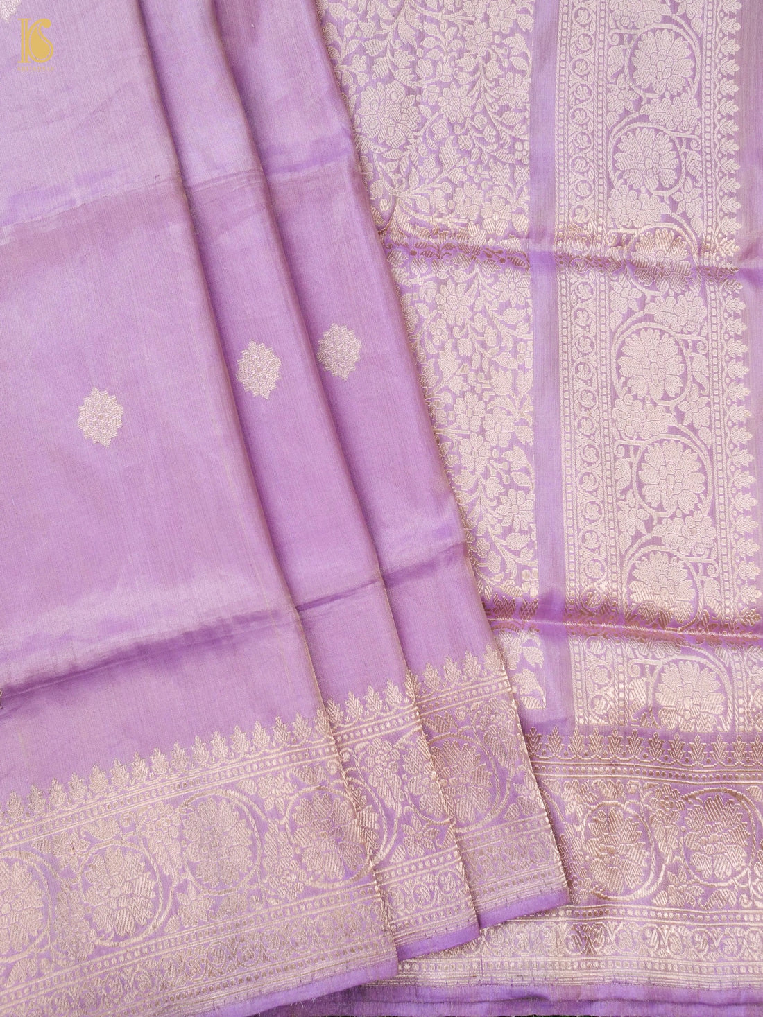 Handloom Banarasi Pure Silk Tissue Kadwa Ektara Saree