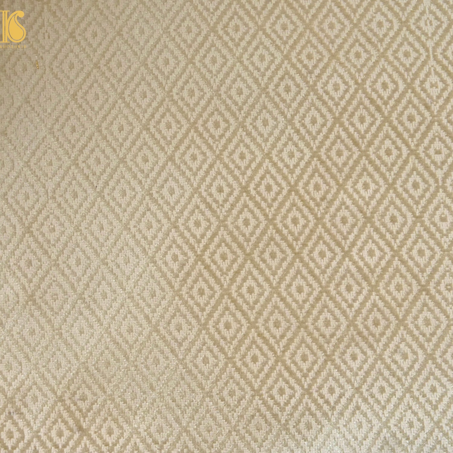 Banarasi Semi Silk Fabric Gold &amp; Silver