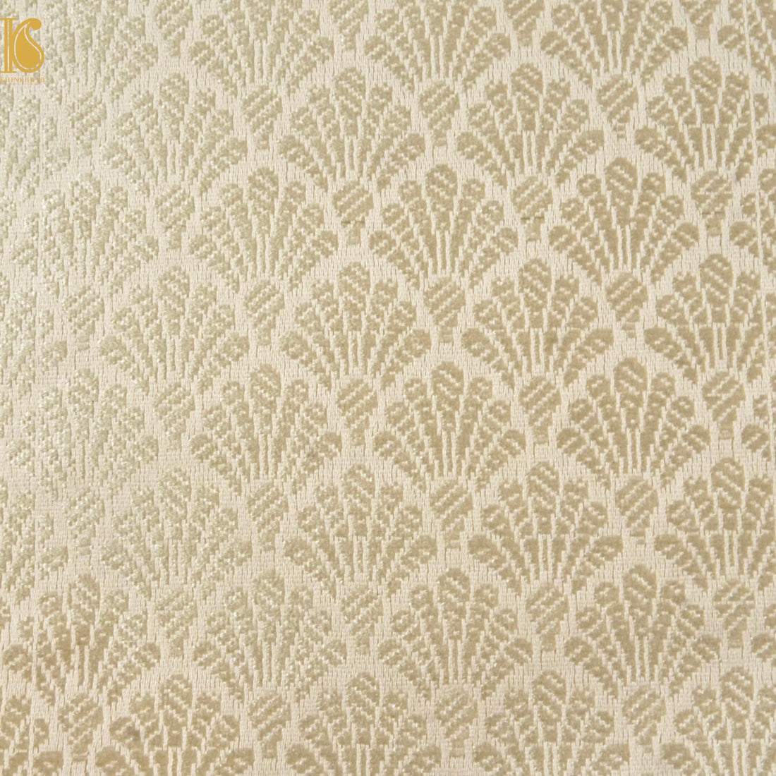 Banarasi Semi Silk Fabric Gold & Silver