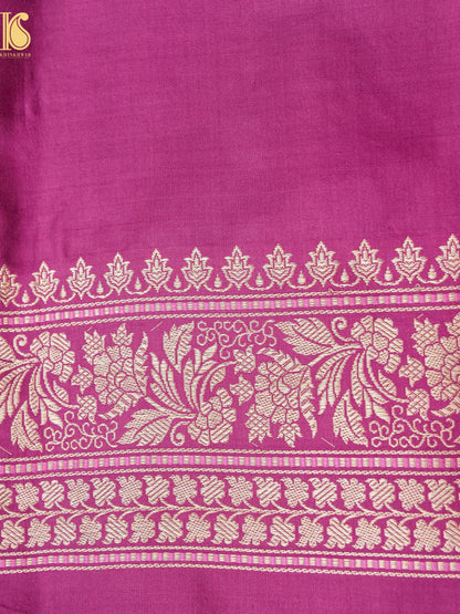 Banarasi Handloom Pure Katan Silk Kadwa Saree