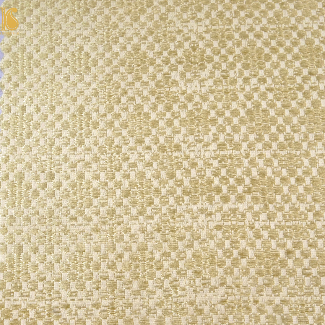 Banarasi Semi Silk Fabric Gold & Silver