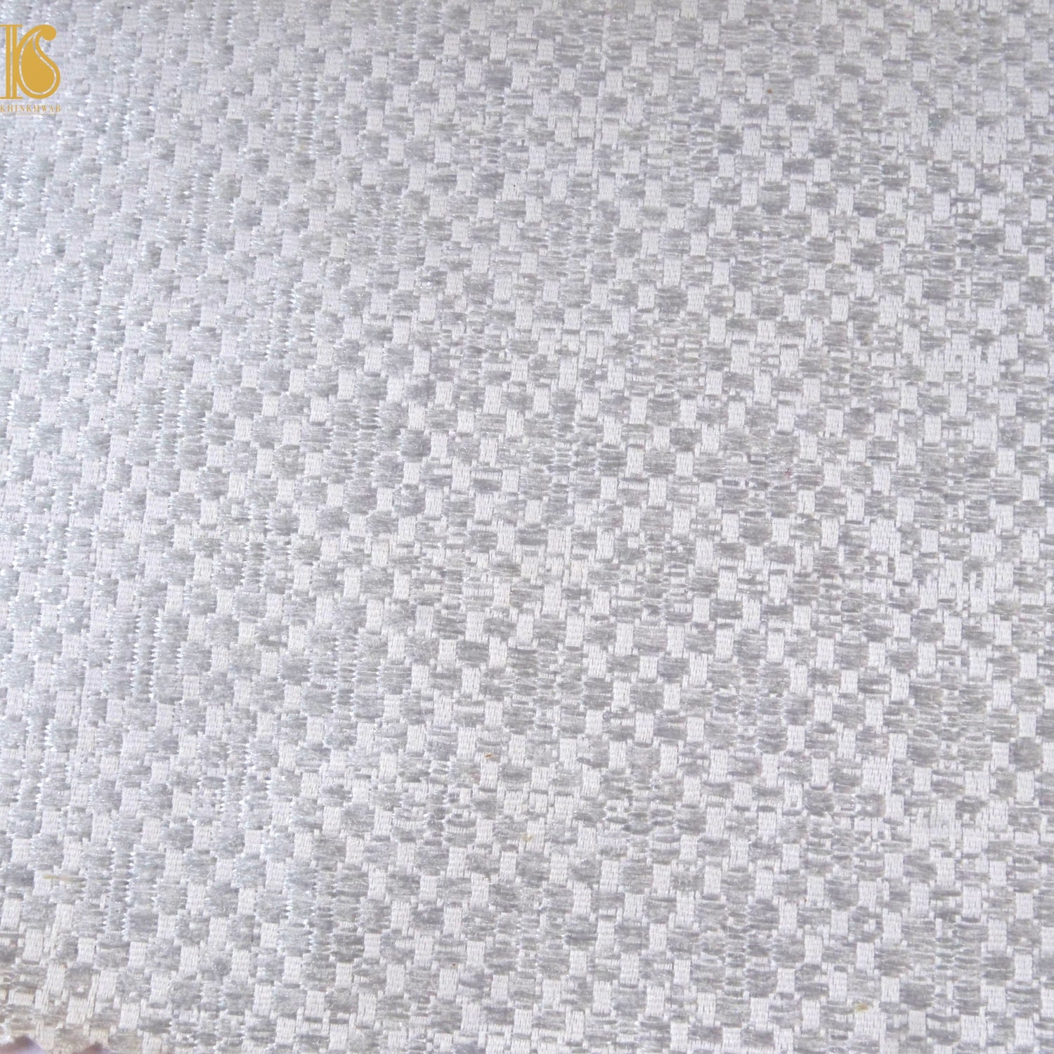 Banarasi Semi Silk Fabric Gold &amp; Silver