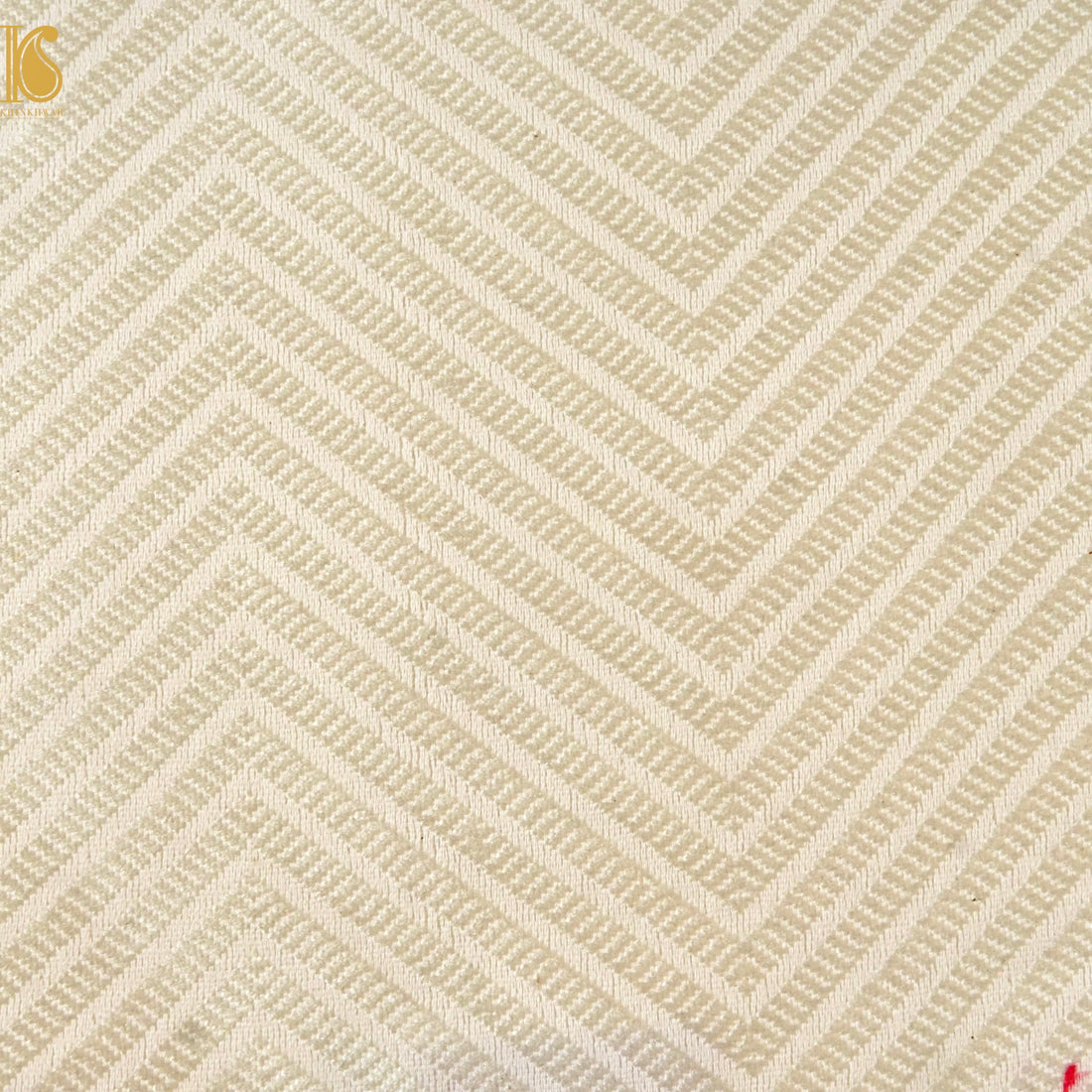 Banarasi Semi Silk Fabric Gold &amp; Silver