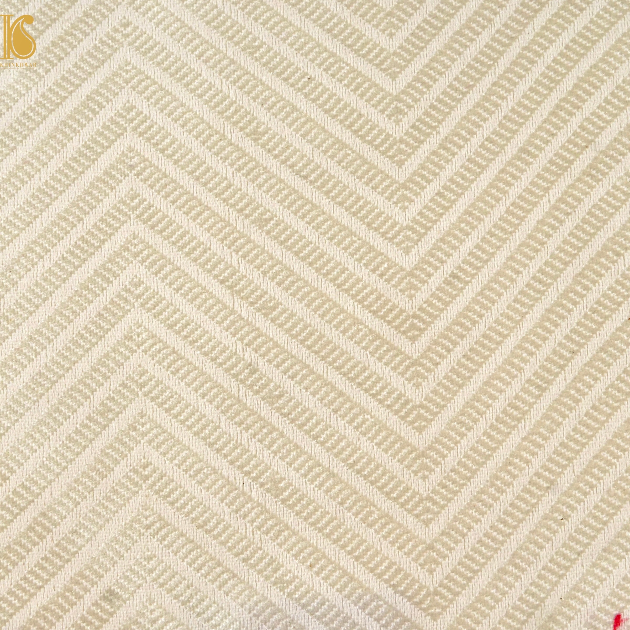 Banarasi Semi Silk Fabric Gold &amp; Silver