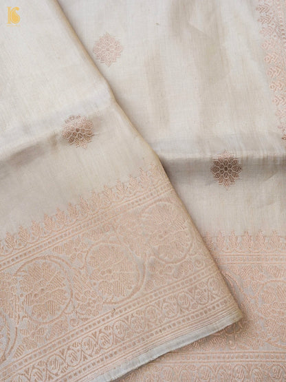 Handloom Banarasi Pure Silk Tissue Kadwa Ektara Saree
