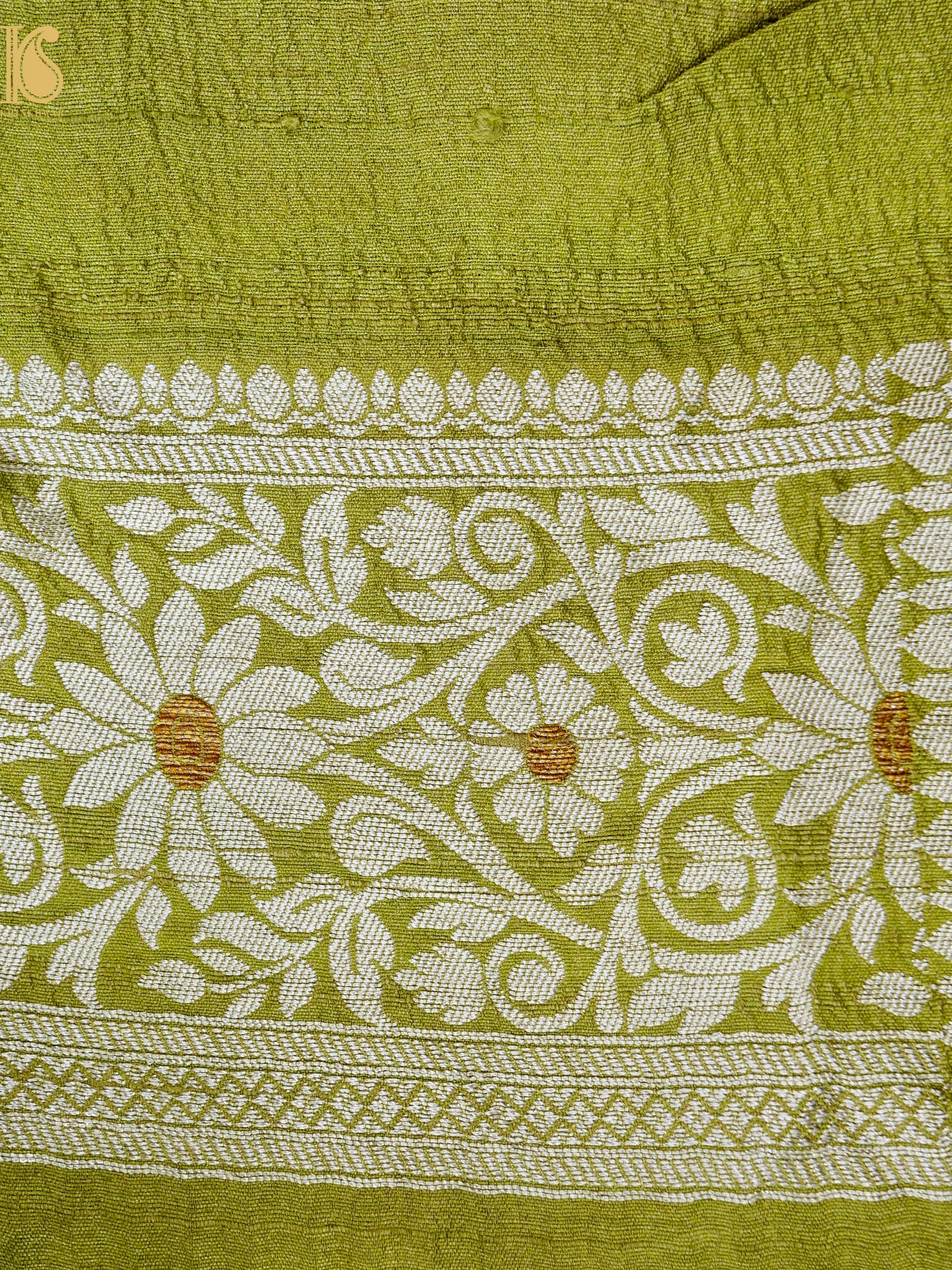 Handloom Banarasi Tussar by Georgette Silk Saree