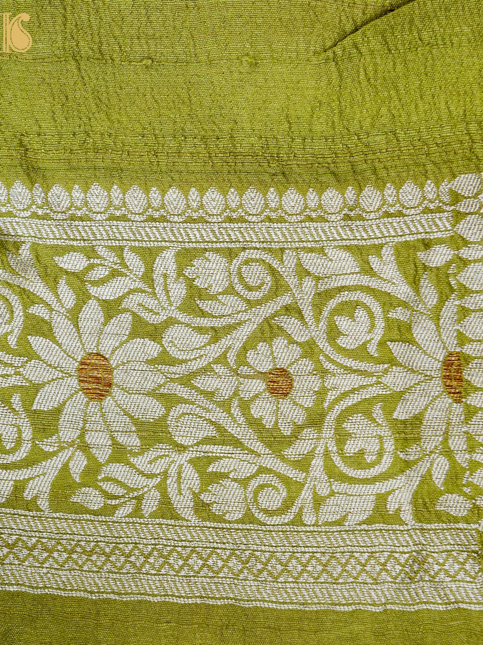 Handloom Banarasi Tussar by Georgette Silk Saree