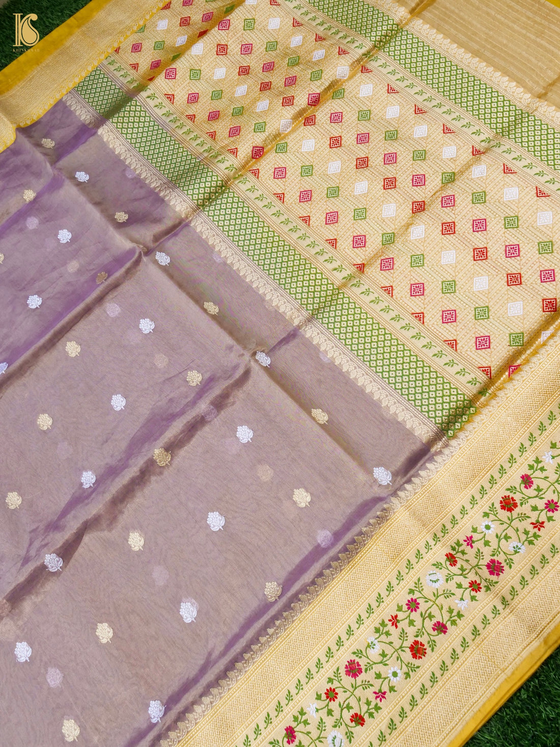 Handloom Banarasi Pure Silk Tissue Kadwa Saree