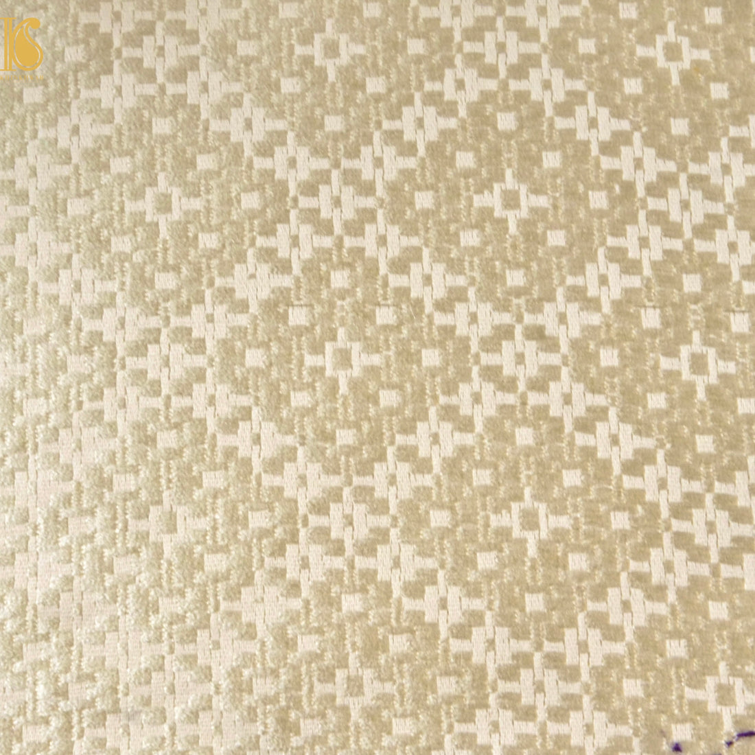 Banarasi Semi Silk Fabric Gold & Silver