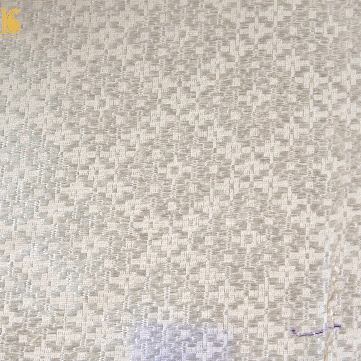 Banarasi Semi Silk Fabric Gold &amp; Silver