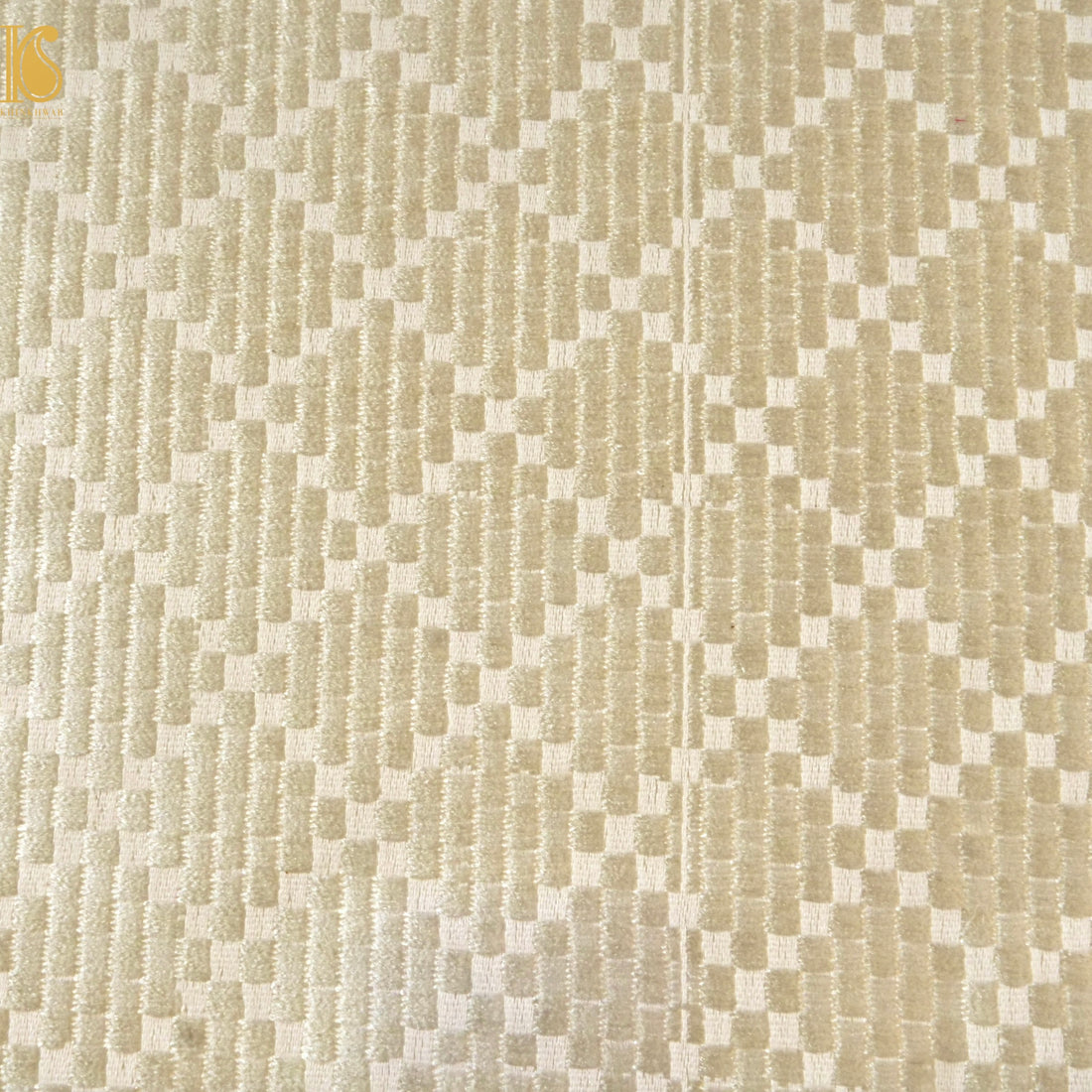 Banarasi Semi Silk Fabric Gold & Silver