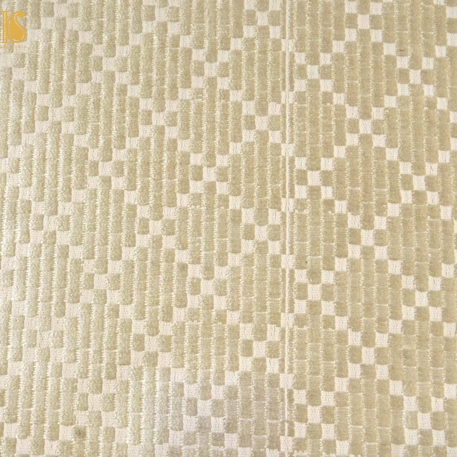 Banarasi Semi Silk Fabric Gold &amp; Silver