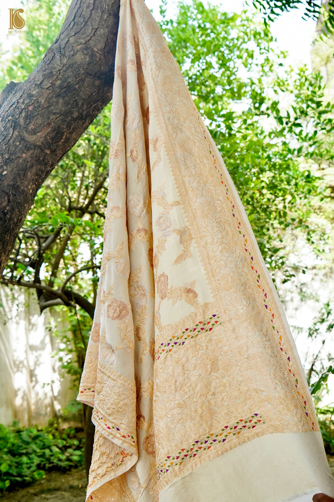 Handloom Moonga Silk Banarasi Kadwa Dupatta