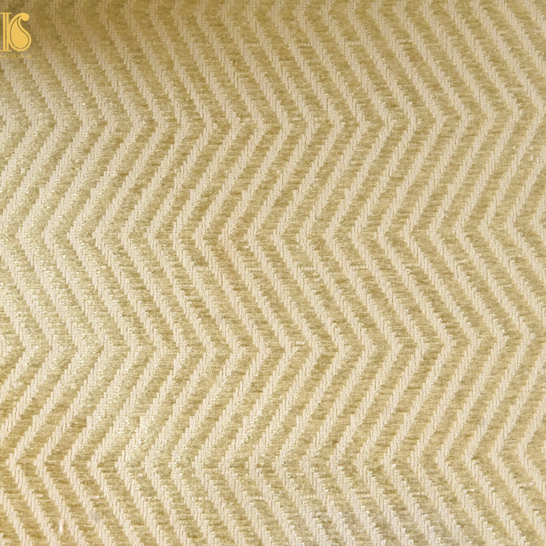 Banarasi Semi Silk Fabric Gold & Silver