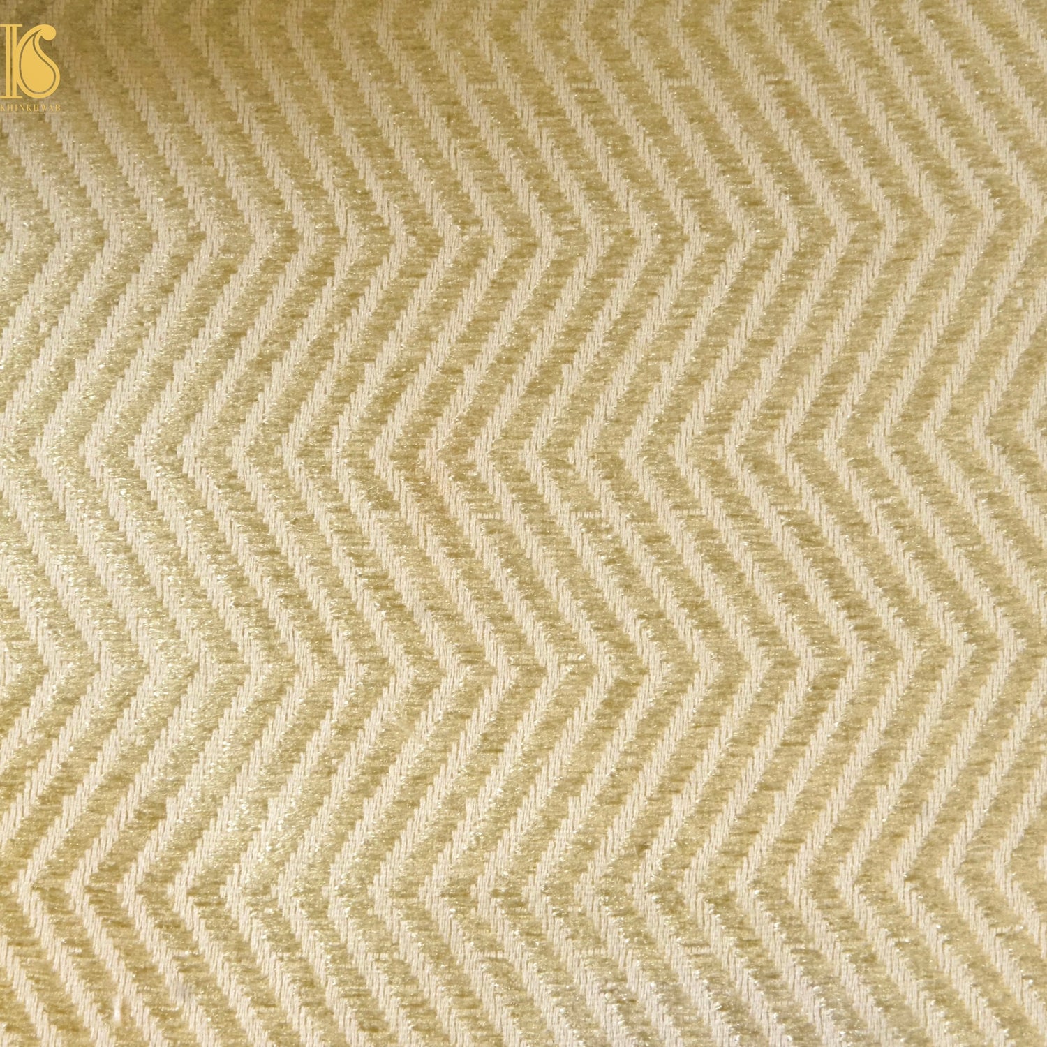 Banarasi Semi Silk Fabric Gold &amp; Silver