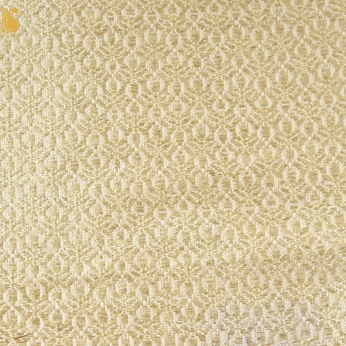 Banarasi Semi Silk Fabric Gold & Silver