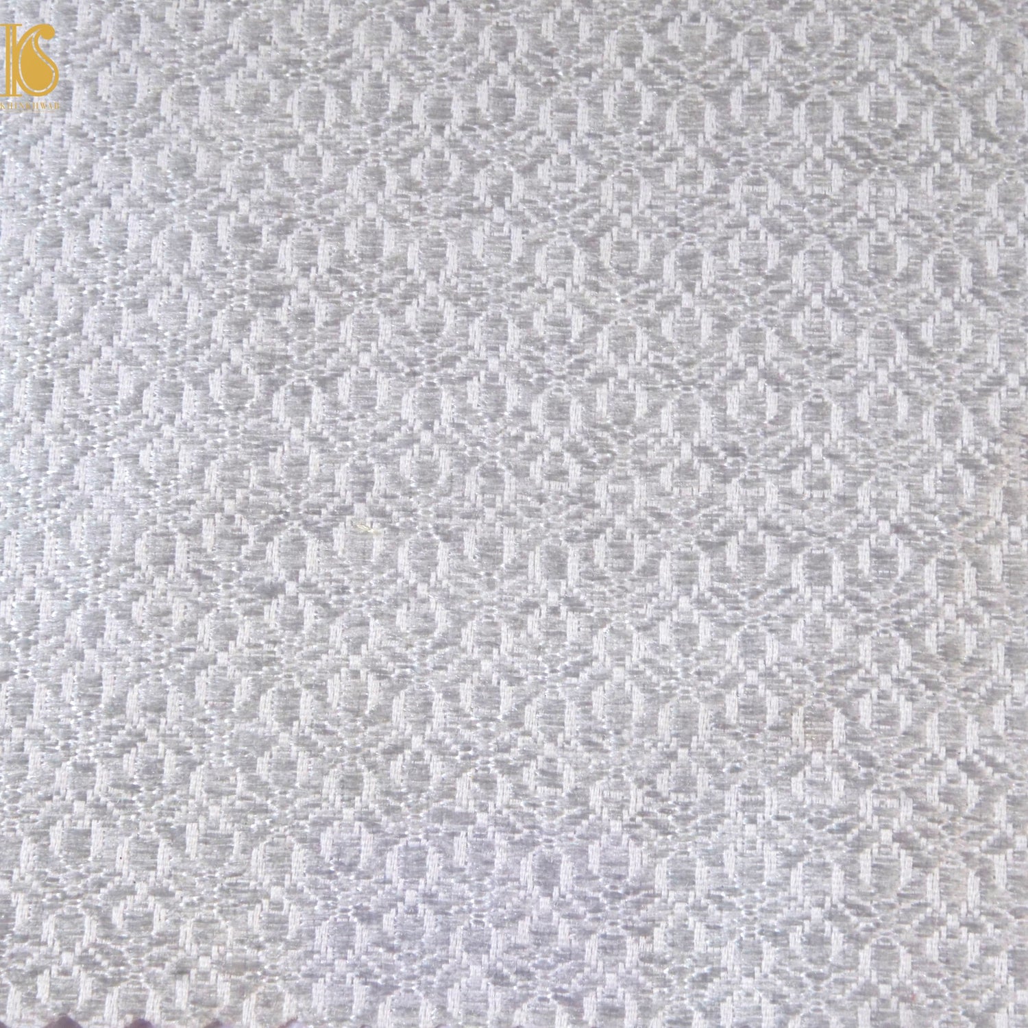 Banarasi Semi Silk Fabric Gold &amp; Silver