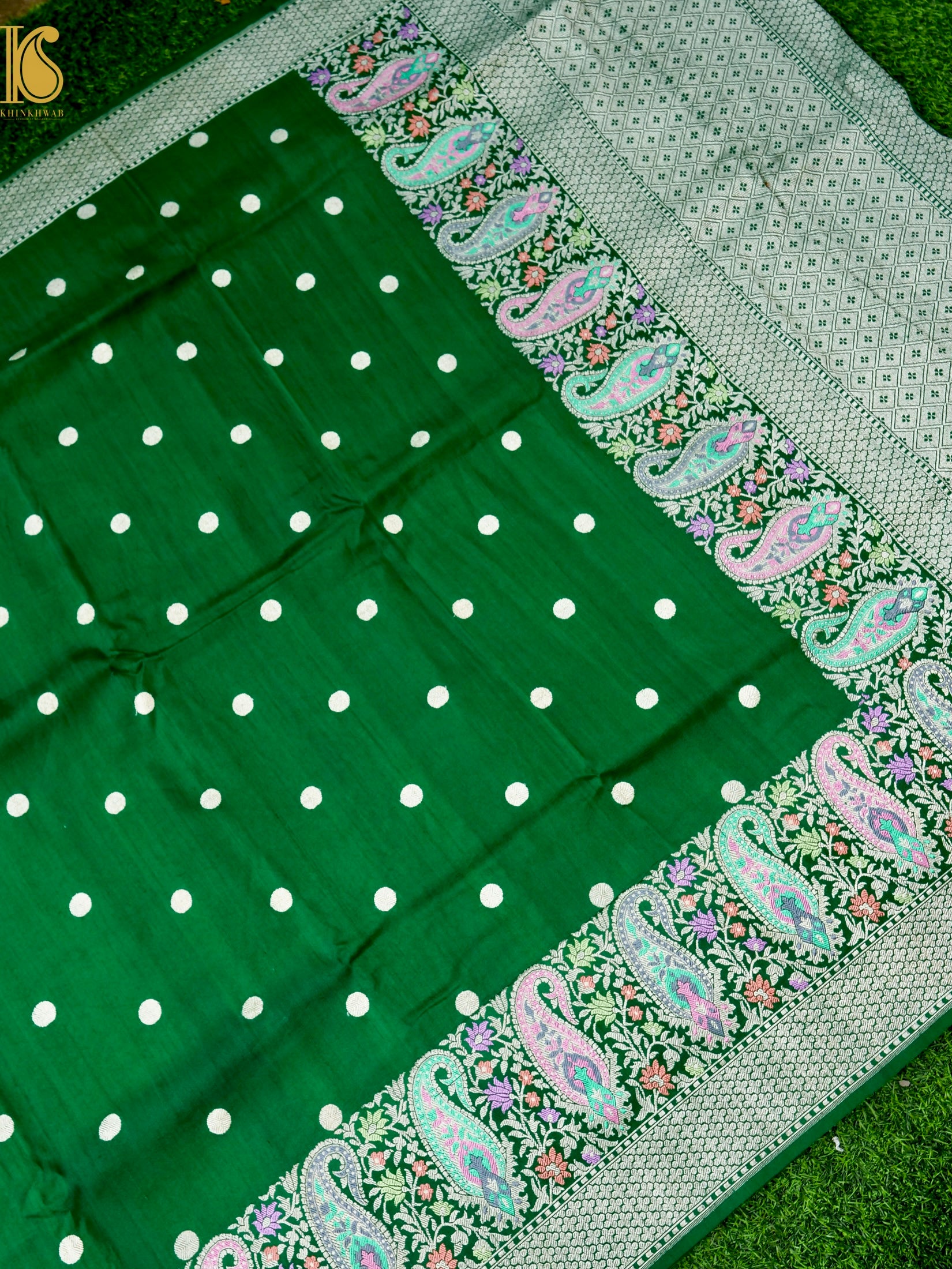 Handloom Banarasi Tussar by Georgette Silk Saree