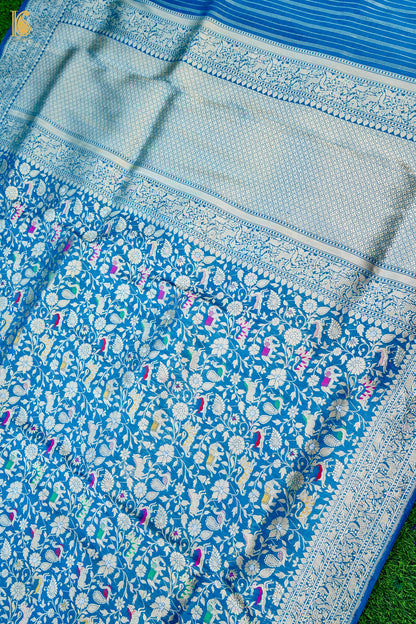 Handloom Banarasi Katan Shikargah Saree
