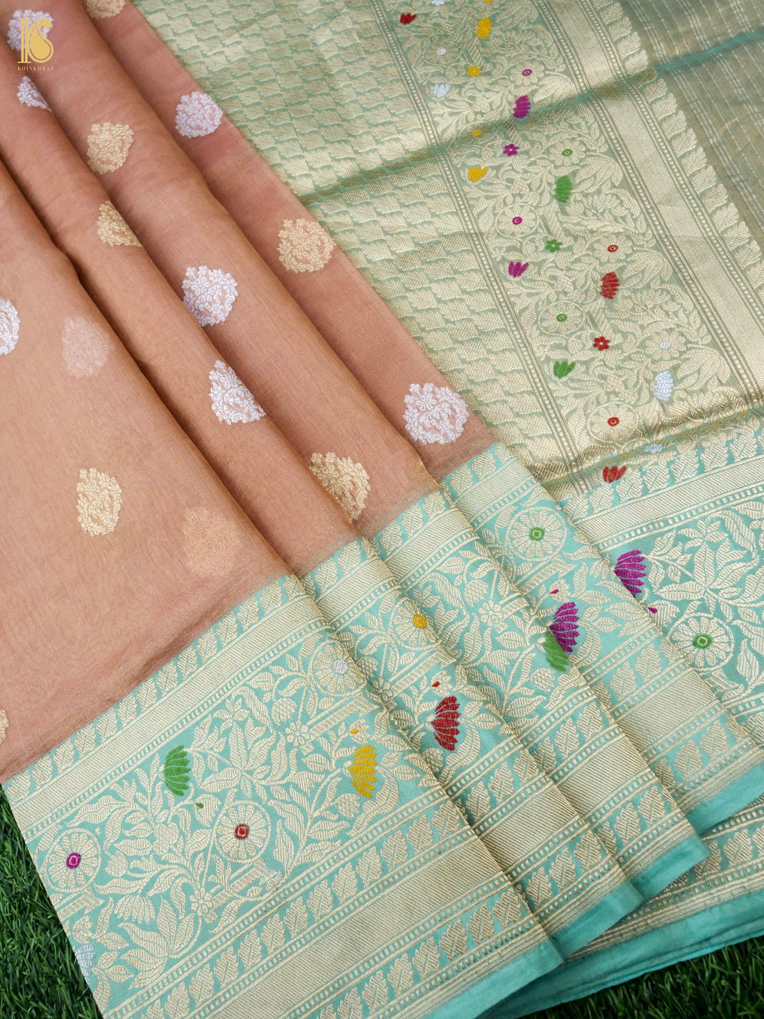 Handloom Banarasi Pure Silk Tissue Kadwa Saree