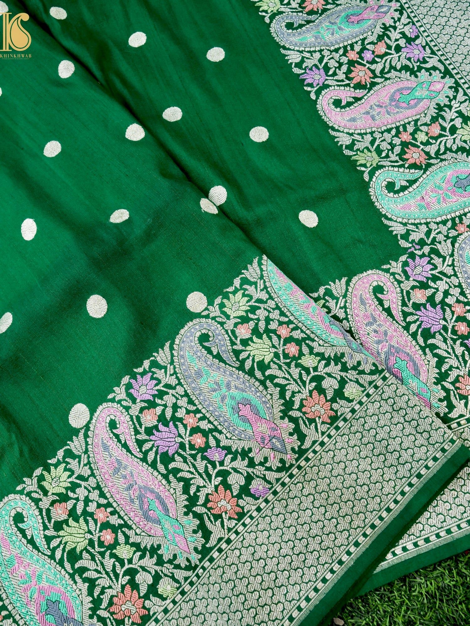 Handloom Banarasi Tussar by Georgette Silk Saree