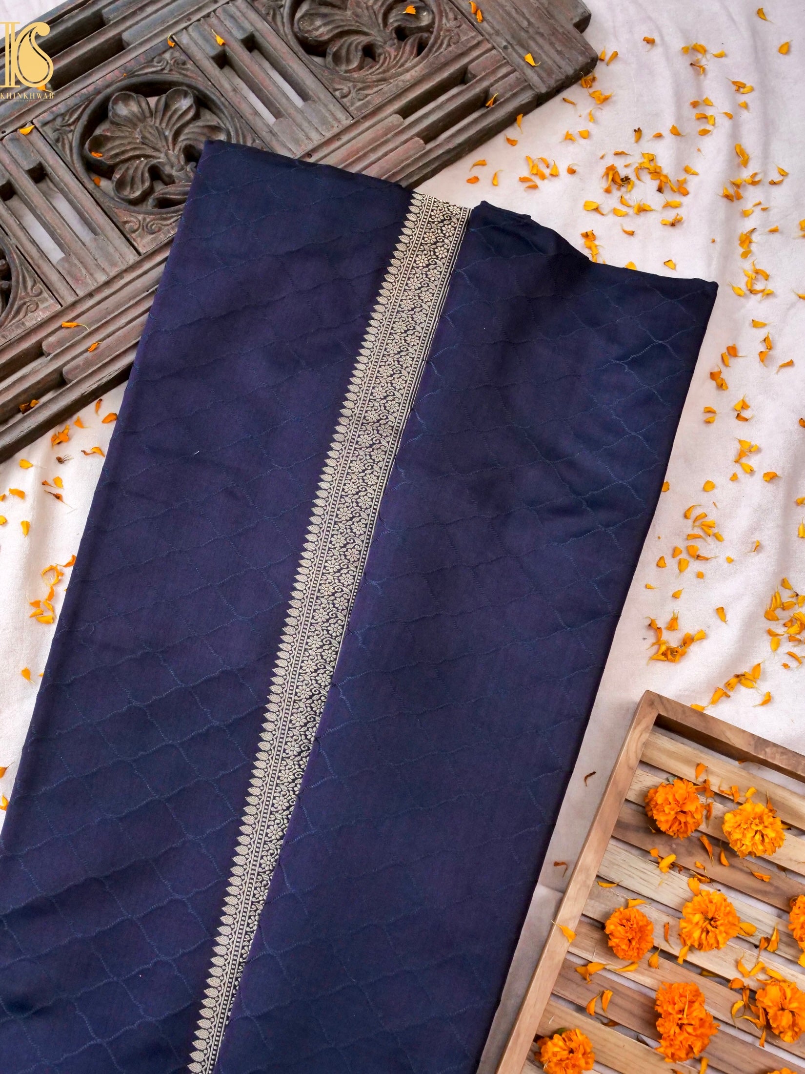 Handwoven Pure Mashru Satin Silk Tanchoi Banarasi Saree