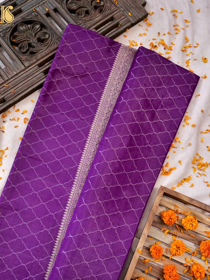 Handwoven Pure Mashru Satin Silk Tanchoi Banarasi Saree