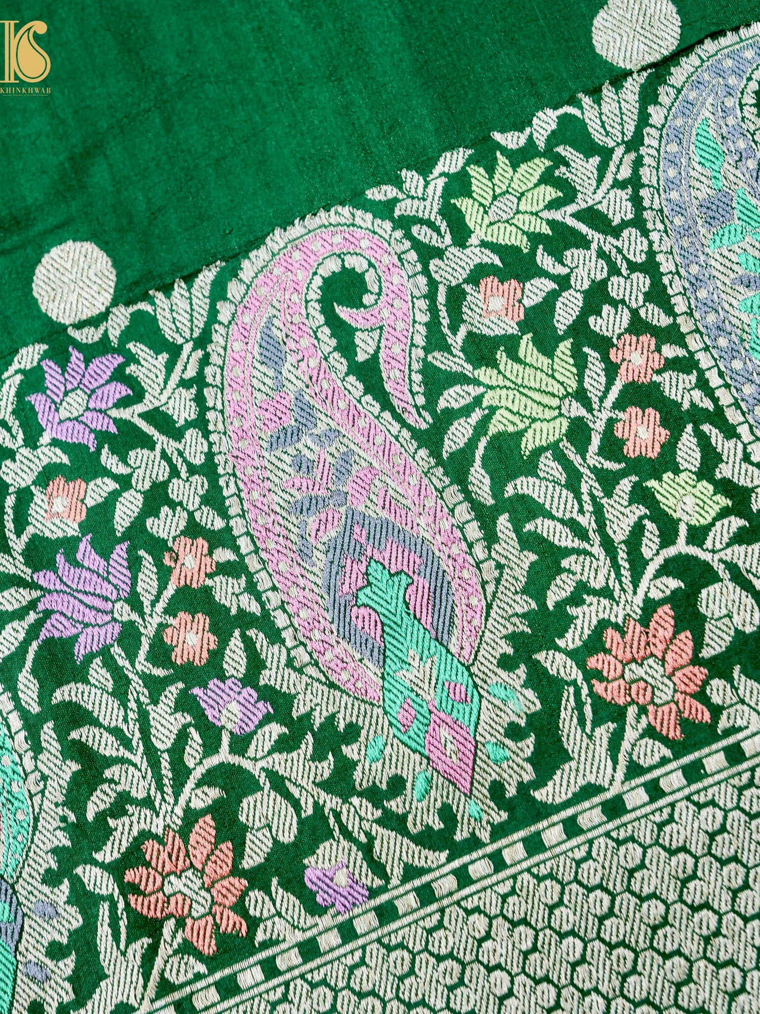 Handloom Banarasi Tussar by Georgette Silk Saree