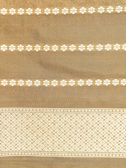 Handloom Banarasi Pure Kora Kadwa Meenakari Saree