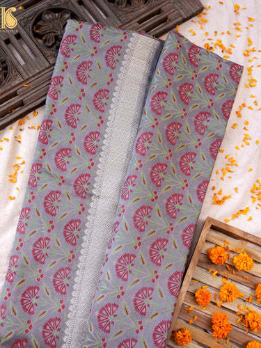 Handwoven Pure Mashru Satin Silk Tanchoi Banarasi Saree