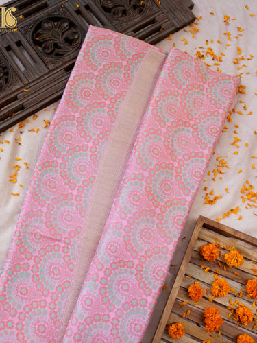 Handwoven Pure Mashru Satin Silk Tanchoi Banarasi Saree