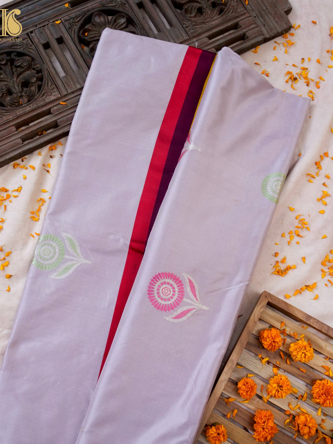 Handwoven Pure Mashru Silk Kadwa Banarasi Saree
