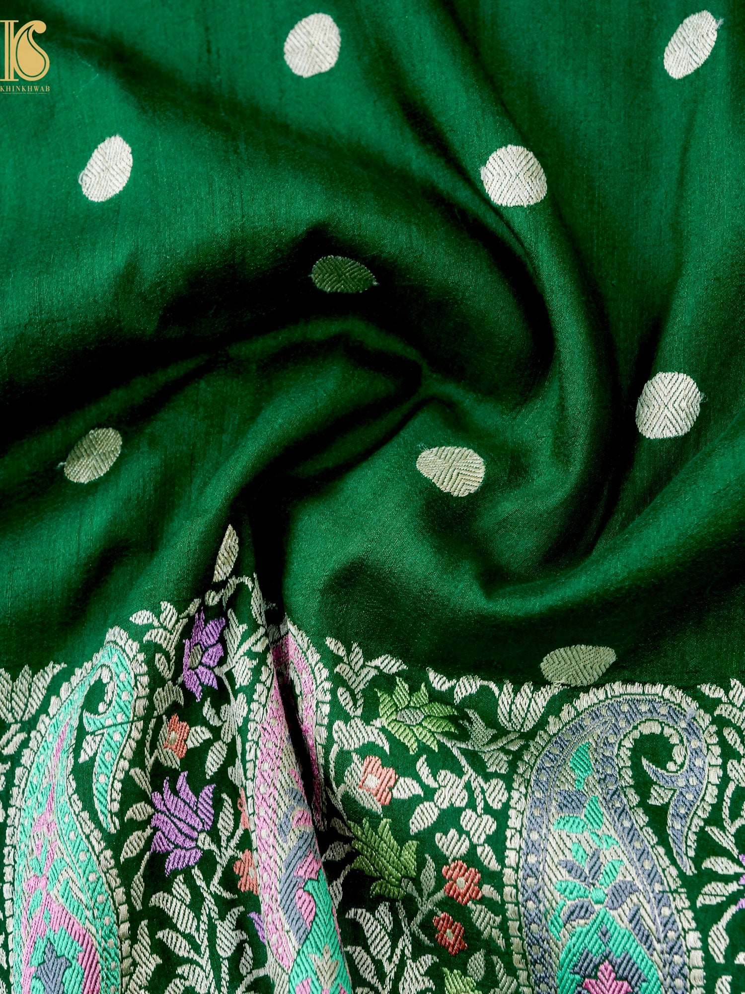 Handloom Banarasi Tussar by Georgette Silk Saree