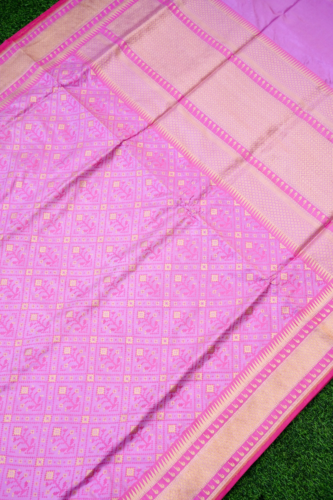 Handwoven Banarasi Katan Silk Patola Saree