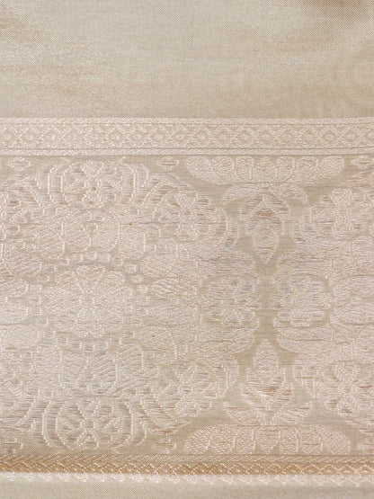 Handloom Banarasi Pure Silk Tissue Kadwa Ektara Saree