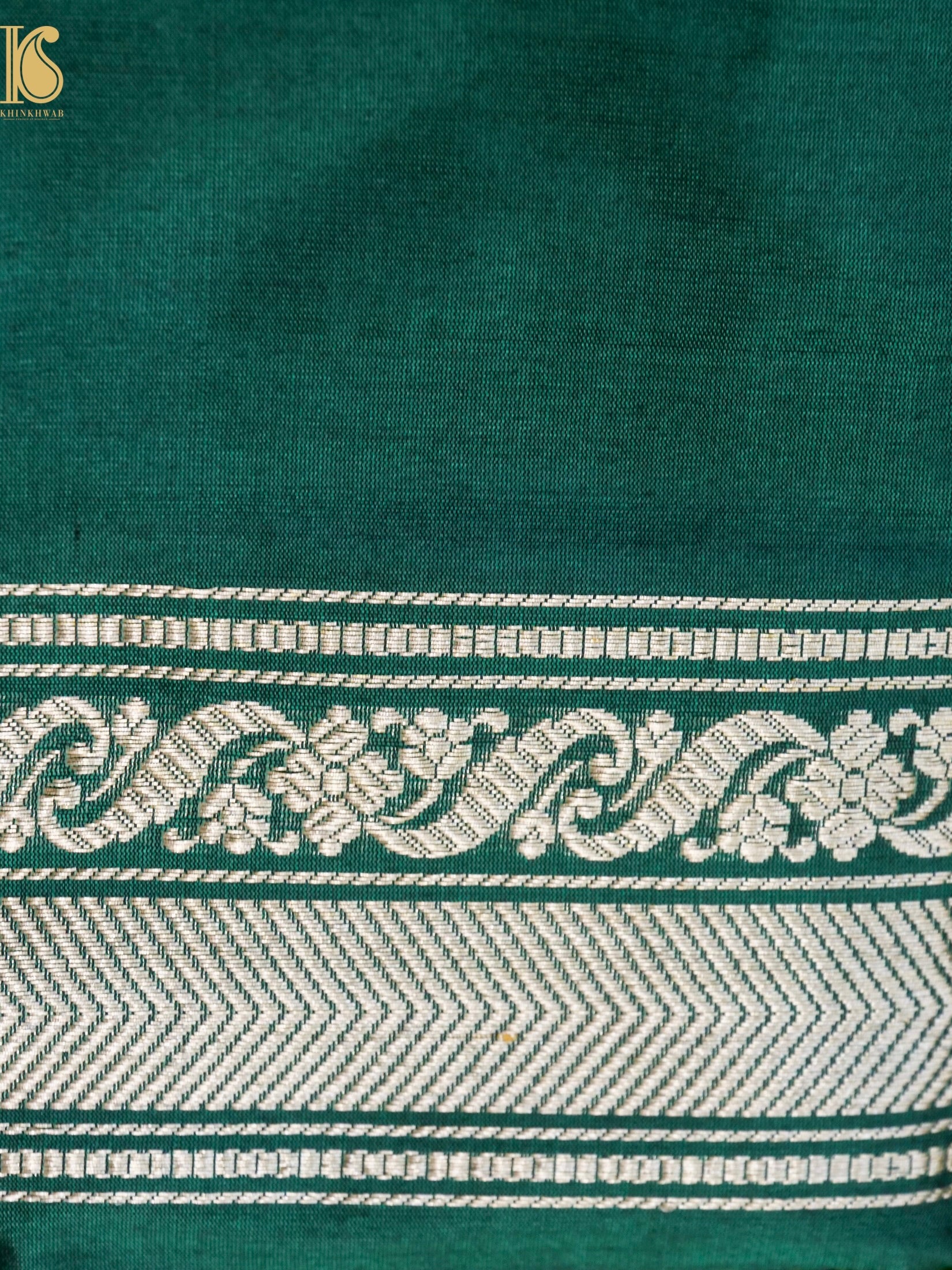 Handloom Banarasi Katan Silk Reindeer Border Saree