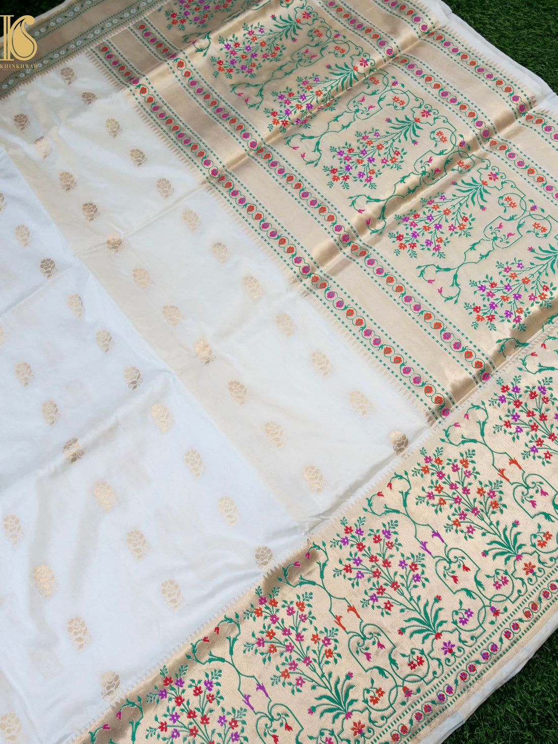 Handloom Banarasi Pure Katan Silk Kadwa Saree