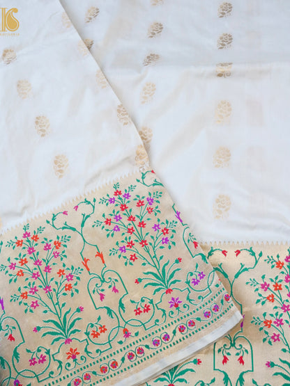 Handloom Banarasi Pure Katan Silk Kadwa Saree