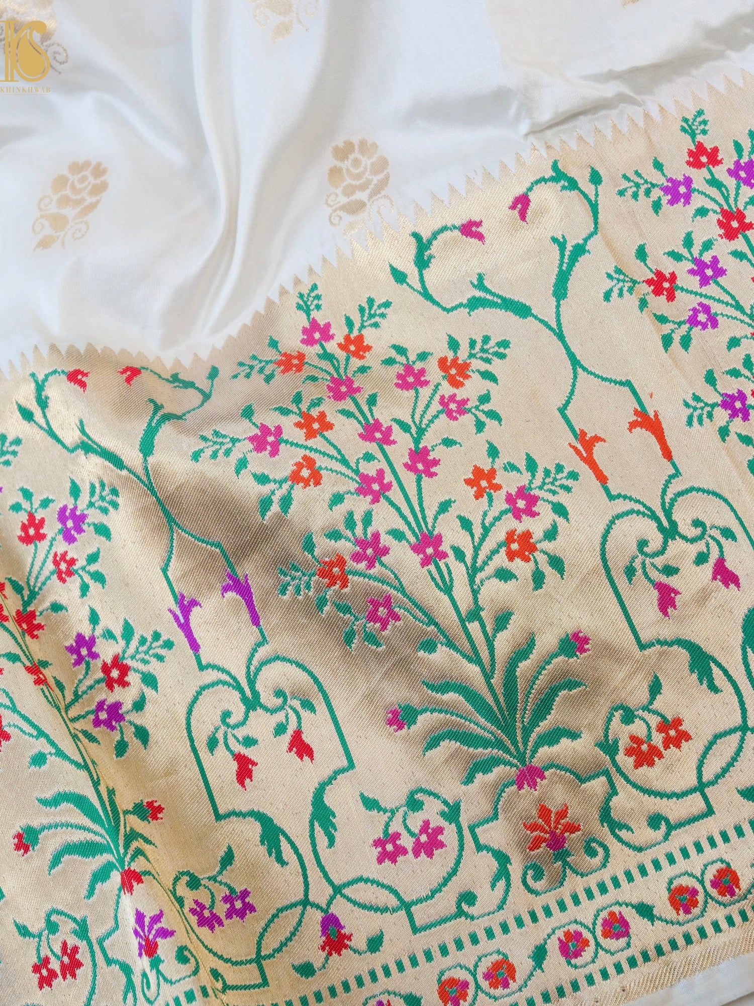 Handloom Banarasi Pure Katan Silk Kadwa Saree