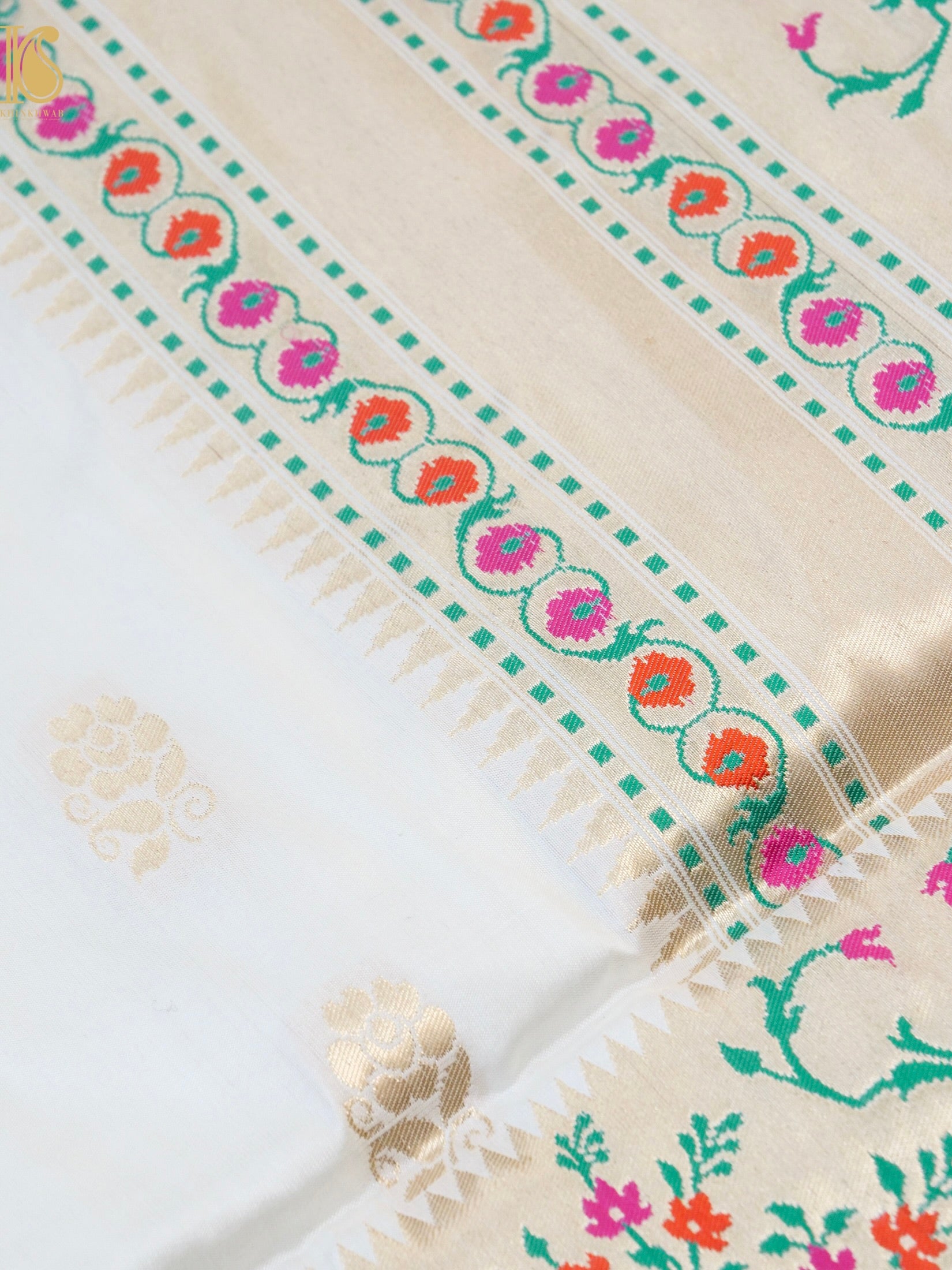 Handloom Banarasi Pure Katan Silk Kadwa Saree