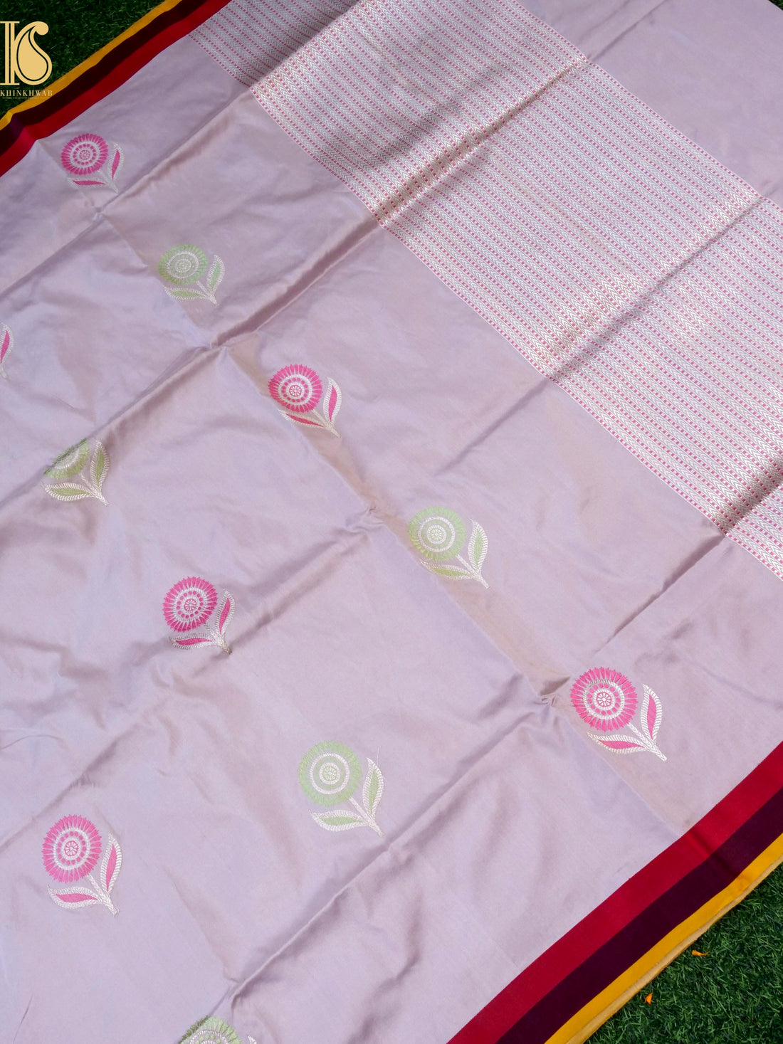 Handwoven Pure Mashru Silk Kadwa Banarasi Saree