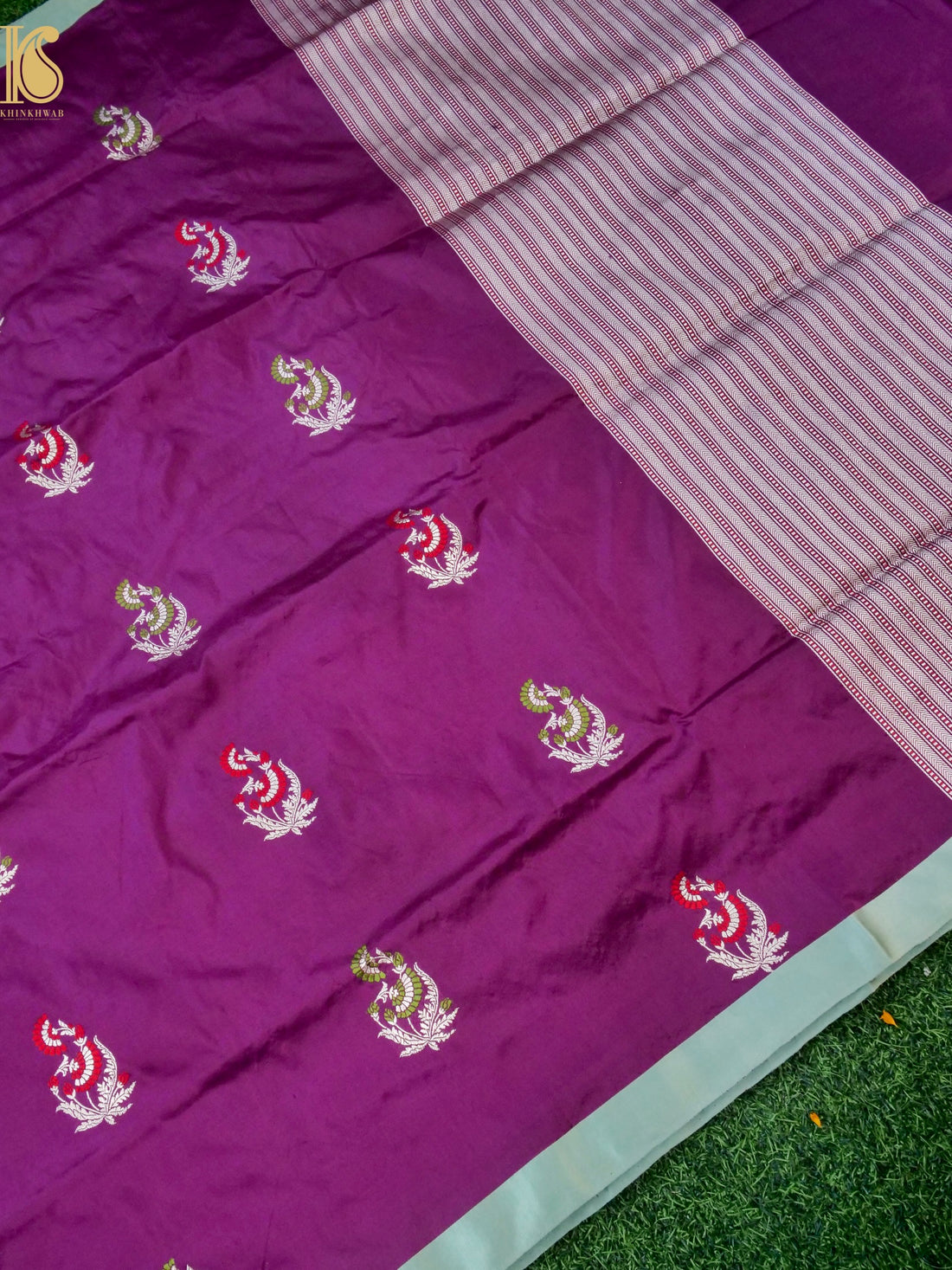 Handwoven Pure Mashru Silk Kadwa Banarasi Saree
