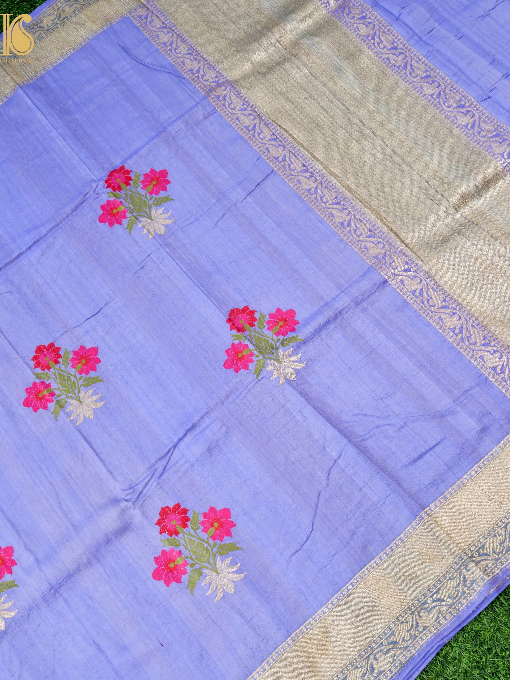 Handloom Banarasi Tussar by Georgette Silk Saree