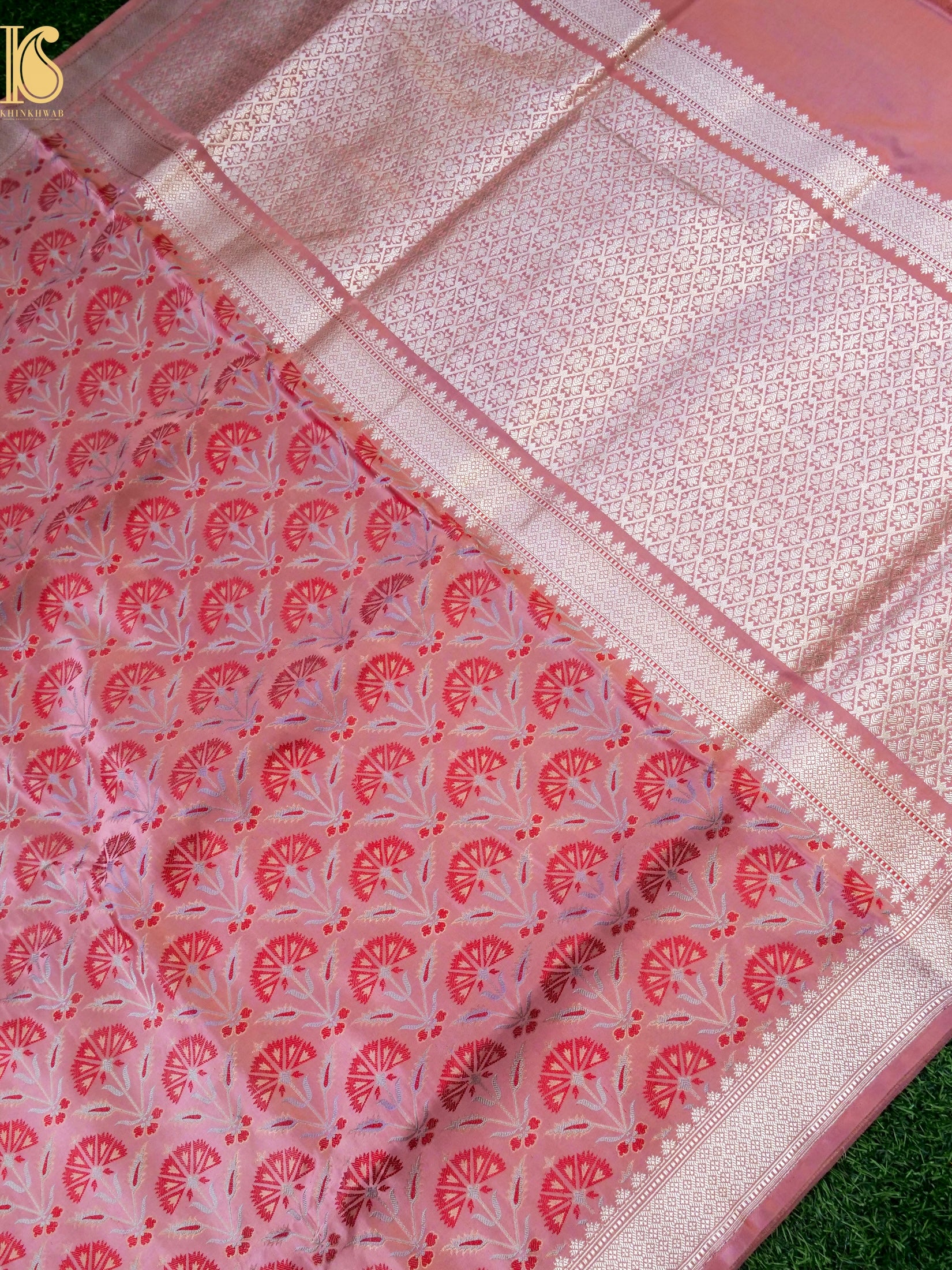 Handwoven Pure Mashru Satin Silk Tanchoi Banarasi Saree