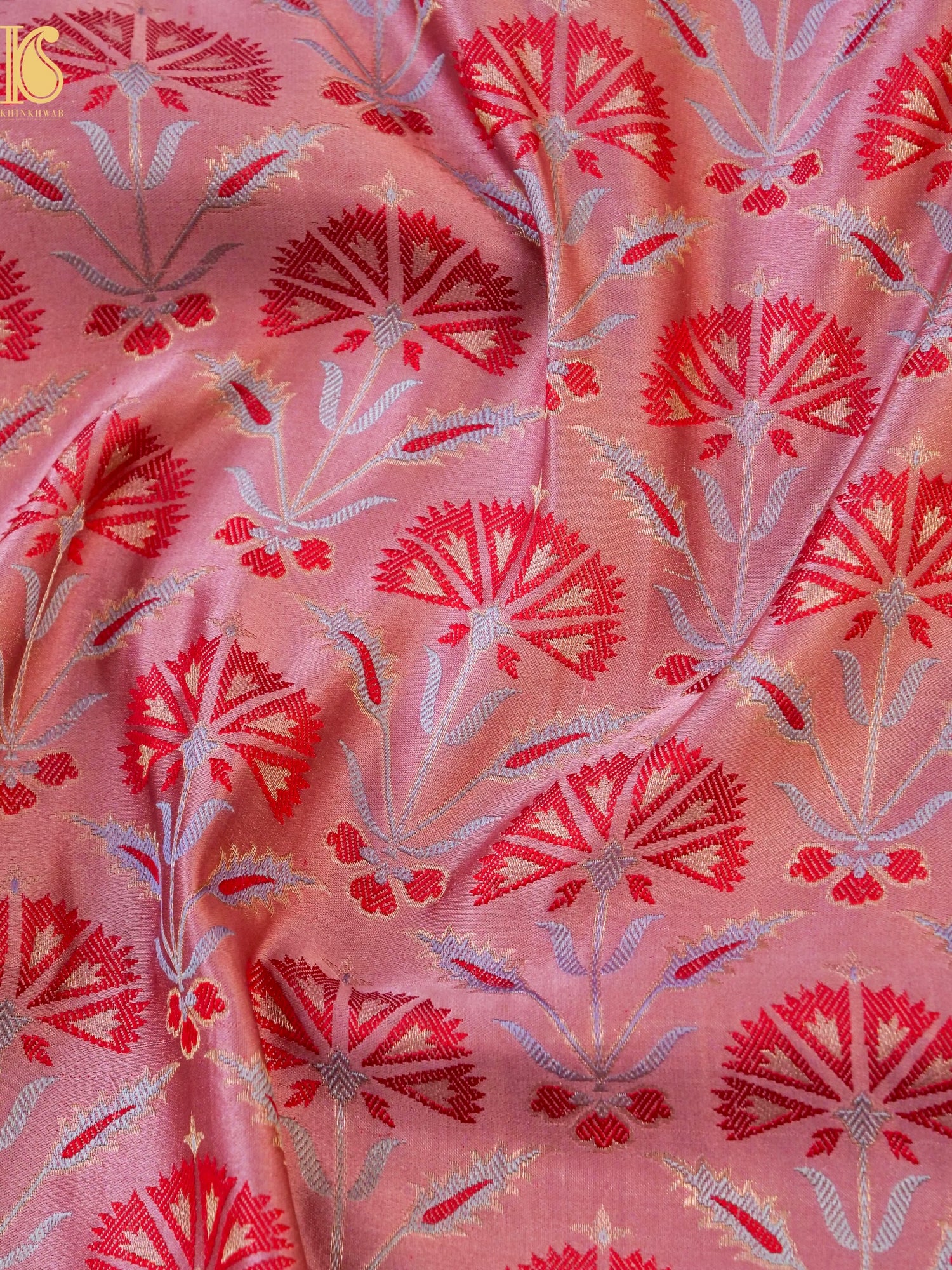 Handwoven Pure Mashru Satin Silk Tanchoi Banarasi Saree