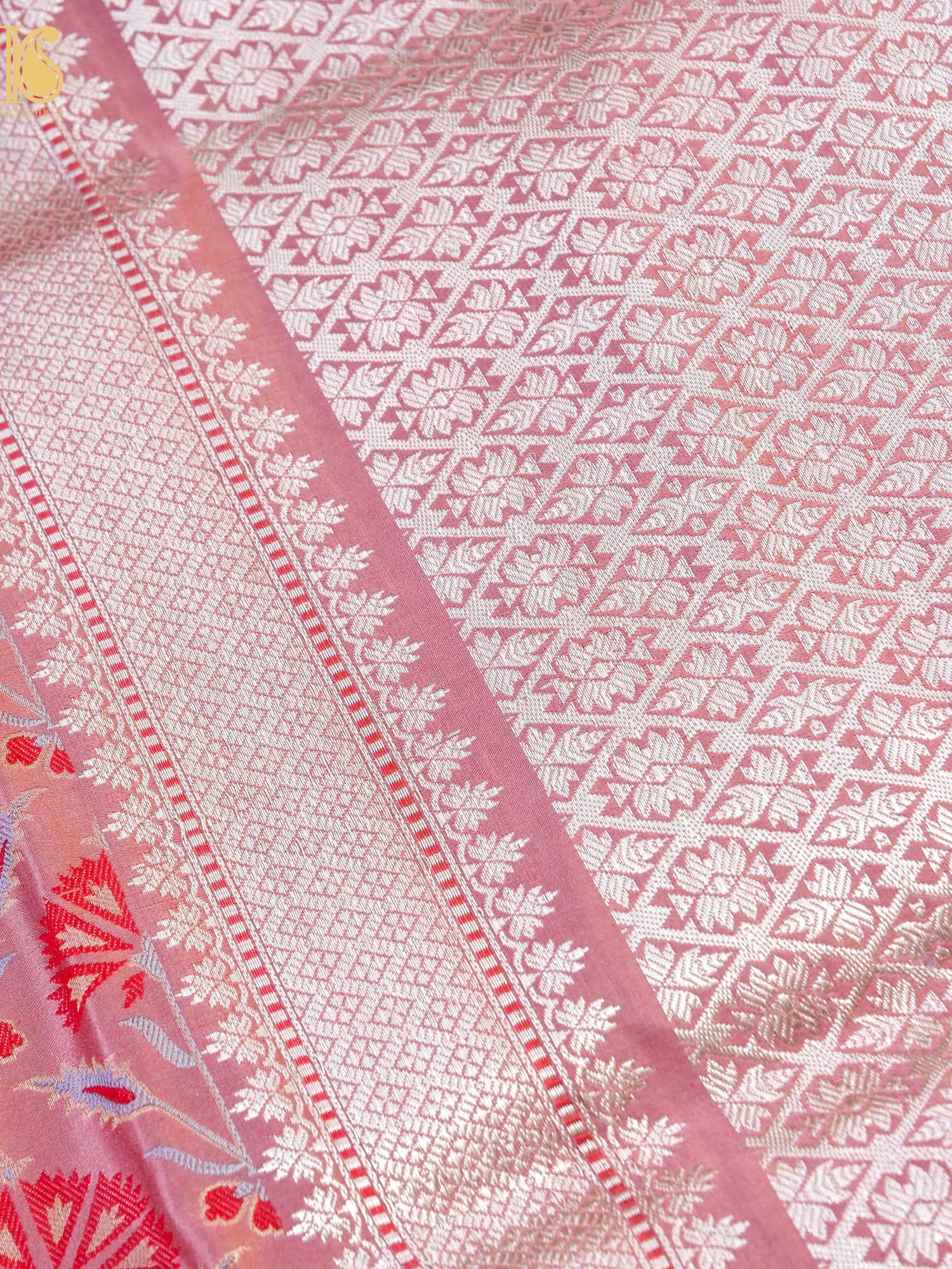 Handwoven Pure Mashru Satin Silk Tanchoi Banarasi Saree