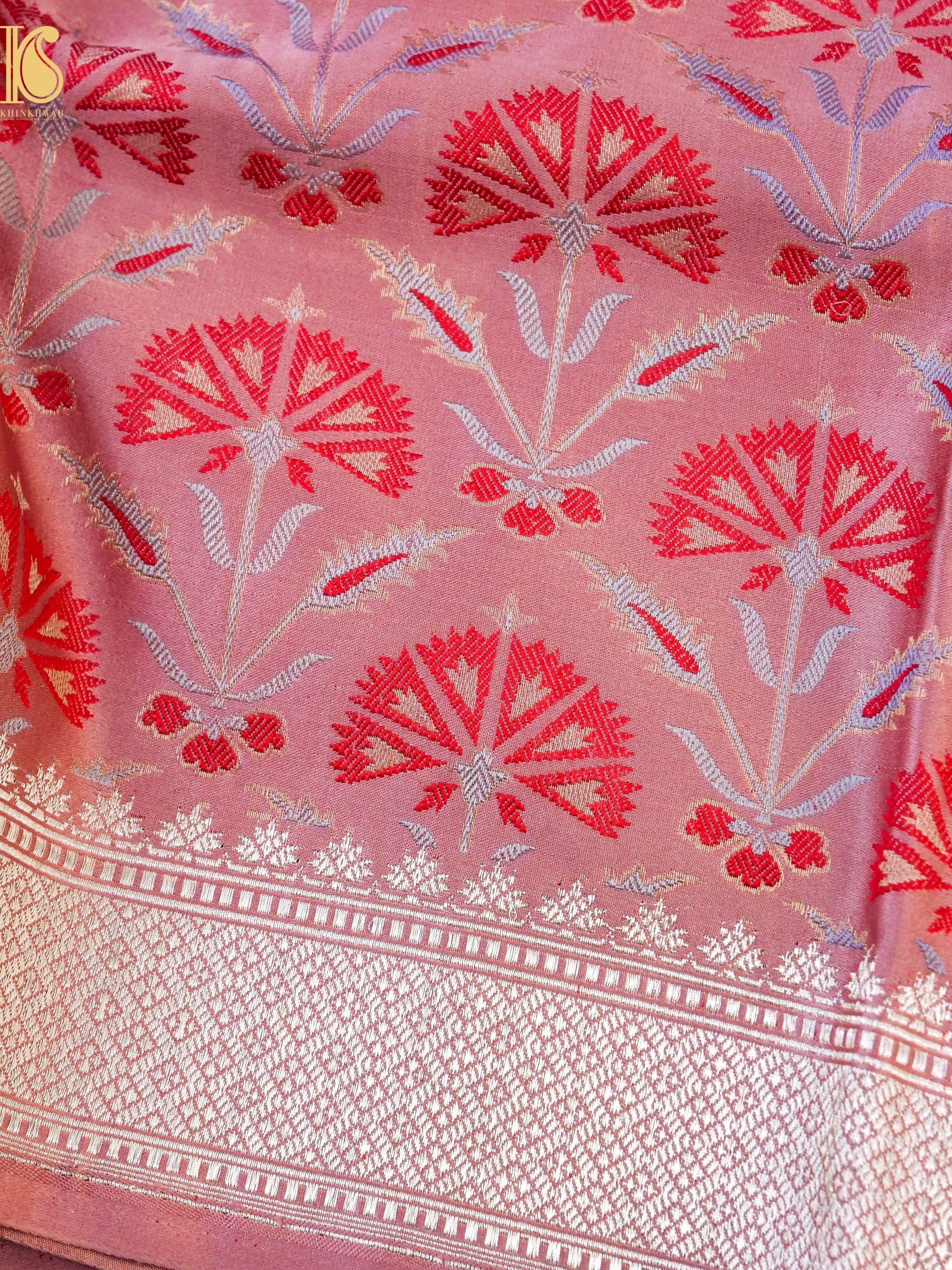 Handwoven Pure Mashru Satin Silk Tanchoi Banarasi Saree