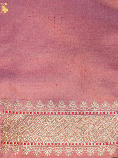 Handwoven Pure Mashru Satin Silk Tanchoi Banarasi Saree
